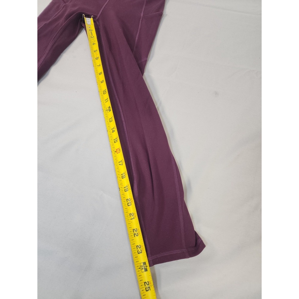 Fabletics PureLuxe High Waisted Leggings Plum Purple Side Pockets Womens Small - Picture 2 of 9